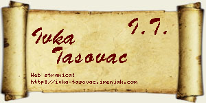 Ivka Tasovac vizit kartica